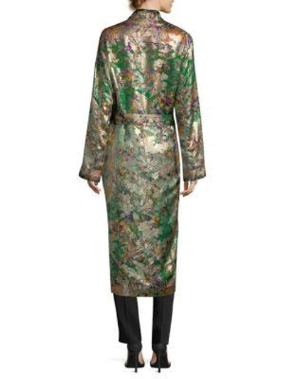 Shop Etro Tropical Embroidered Robe Jacket In Floral Multi