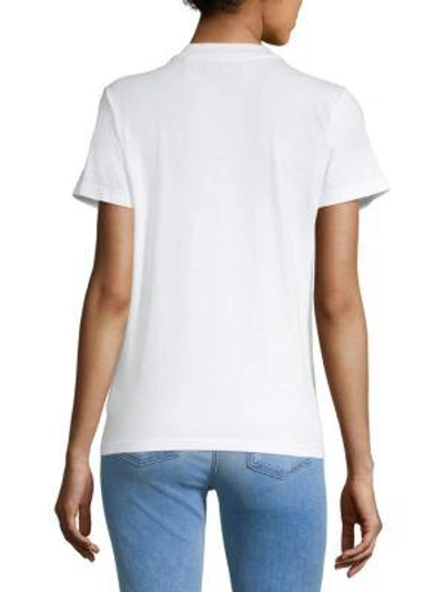 Shop 7 For All Mankind Graphic Cotton Tee In White