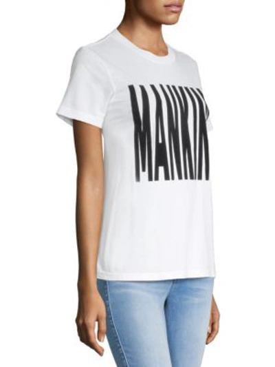 Shop 7 For All Mankind Graphic Cotton Tee In White