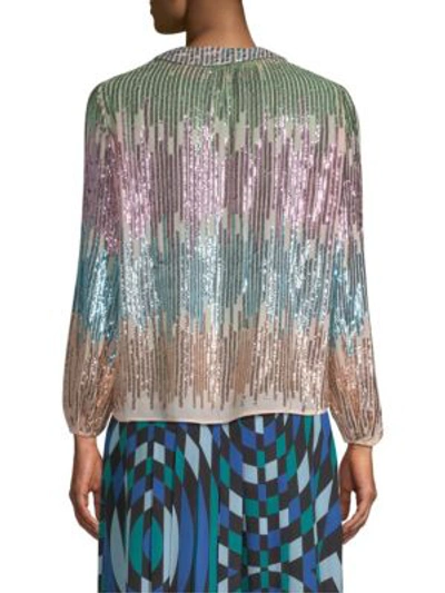Rixo London Lyla Sequin Top In Multi ModeSens