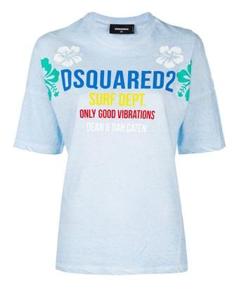 dsquared2 t shirt light blue