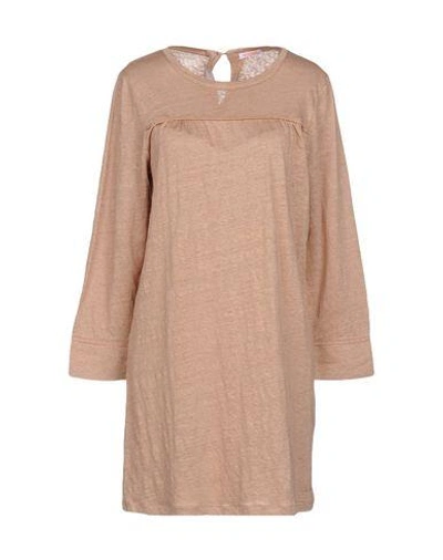 Shop Sun 68 Short Dress In Sand