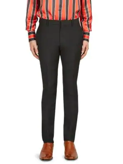 Shop Givenchy Slim-fit Wool Pants In Black