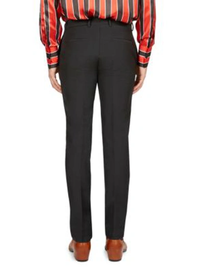 Shop Givenchy Slim-fit Wool Pants In Black
