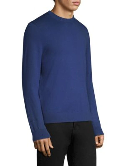 Shop Paul Smith Solid Cotton Sweater In Blue
