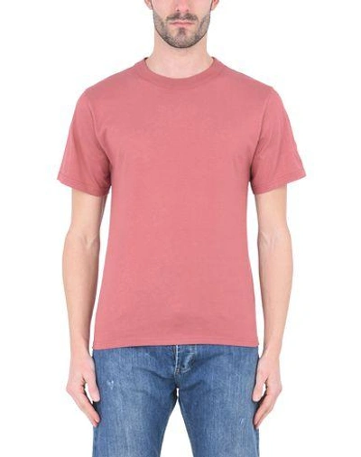 Shop Armor-lux T-shirt In Brick Red