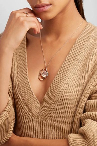 Shop Chopard Happy Dreams 18-karat Rose Gold Diamond Necklace