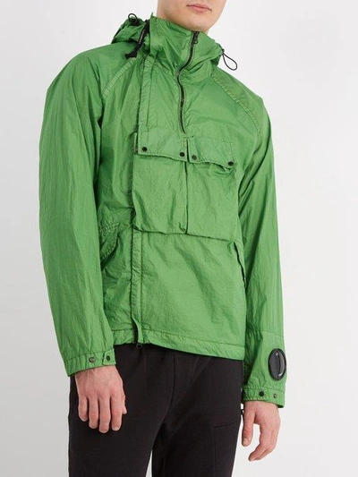 Cp company nyfoil 2024 goggle jacket green