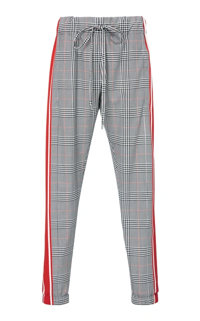 Shop Monse Glen Plaid Jogger Pant In Red