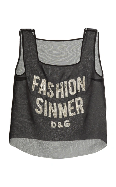 Shop Dolce & Gabbana Fashion Sinner Jersey In Black