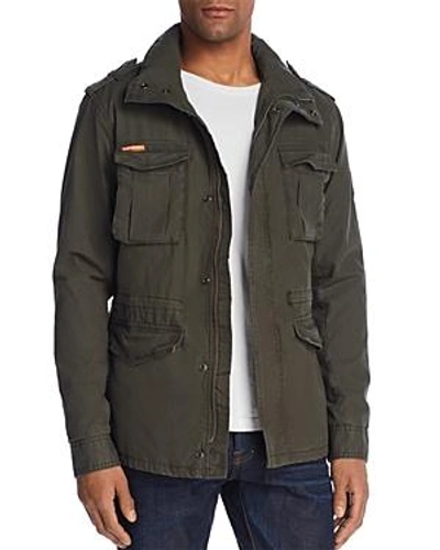 Shop Superdry Classic Rookie Military Jacket In Khaki