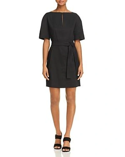 Shop Theory Belted Shift Dress In Black