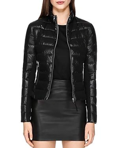 Shop Mackage Cindee Short Lightweight Down Coat In Black