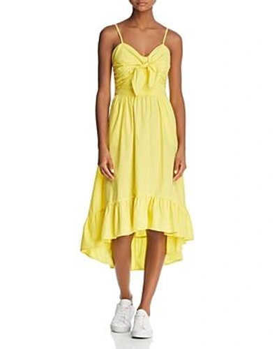 Shop Joie Clorinda Tie-front Dress In Pineapple
