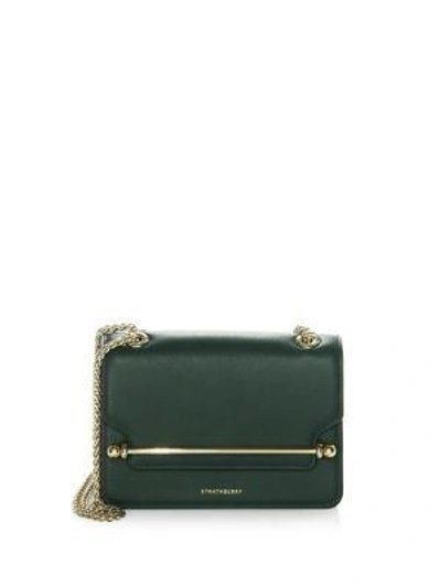 Shop Strathberry Mini East West Crossbody Bag In Ruby