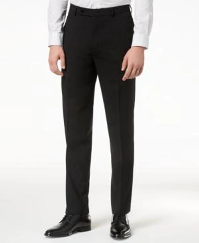Shop Calvin Klein Men's Slim-fit Stretch Dress Pants In Black