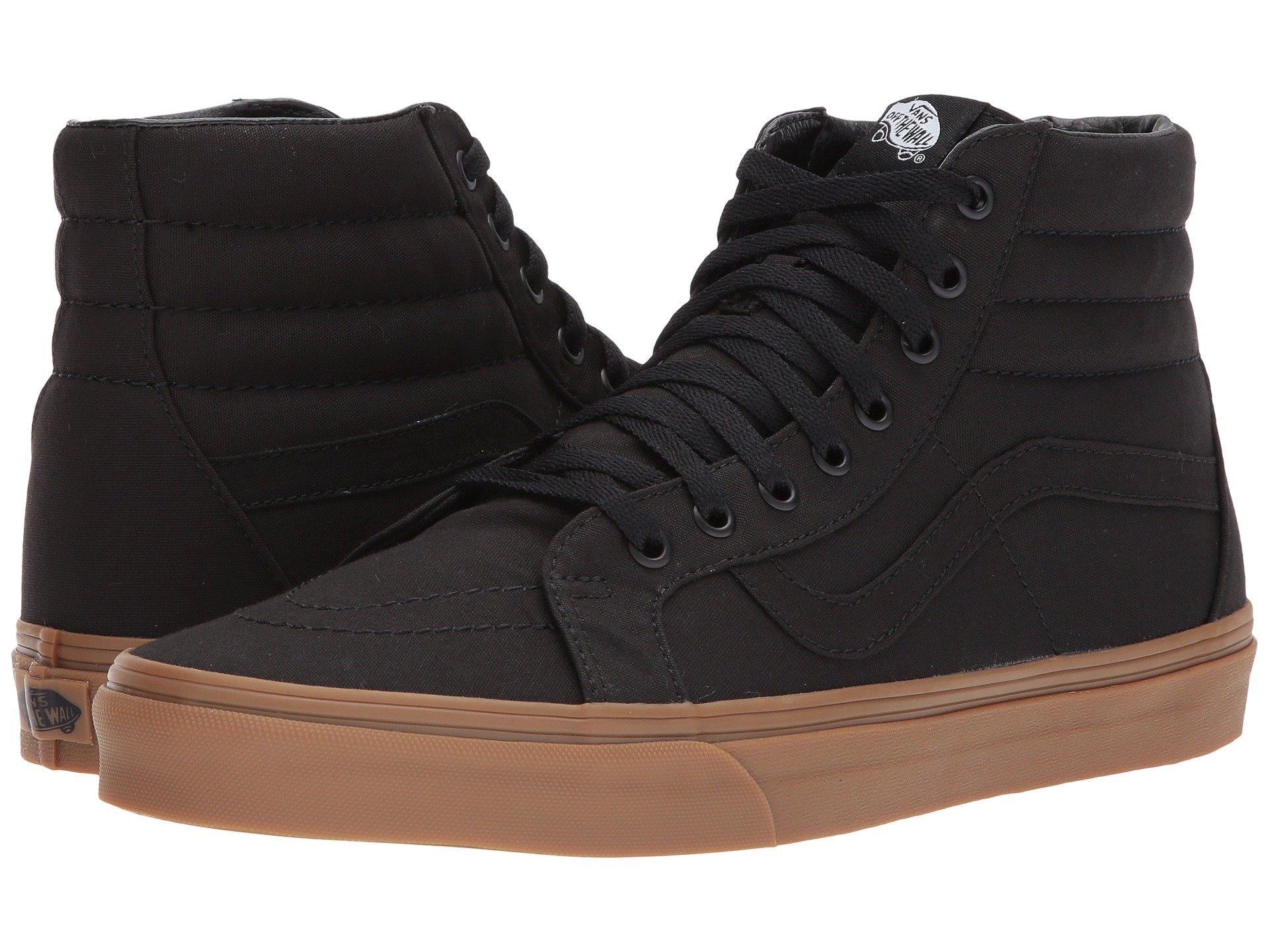 vans sk8 hi reissue black gum