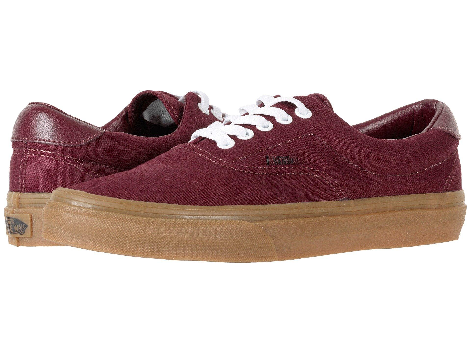 vans era canvas gum