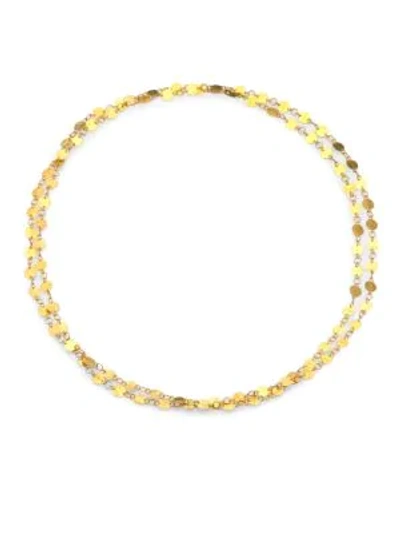 Shop Gurhan Women's Lush 24k Yellow Gold Long Flake Necklace