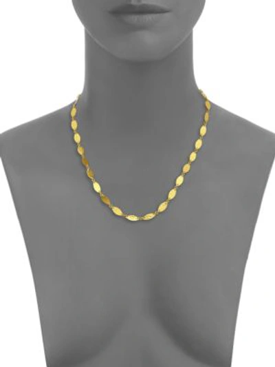 Shop Gurhan Willow Flake Hammered 24k Yellow Gold Necklace