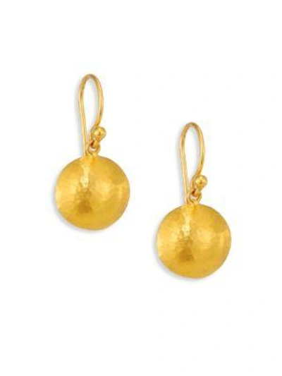 Shop Gurhan Lentil Large 24k Yellow Gold Drop Earrings