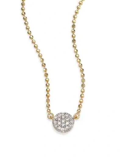 Shop Phillips House Women's Diamond & 14k Yellow Gold Beaded Infinity Necklace