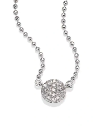 Shop Phillips House Micro Infinity Diamond & 14k White Gold Pendant Necklace