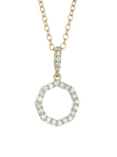 Shop Phillips House Women's Diamond & 14k Yellow Gold Hero Bale Necklace