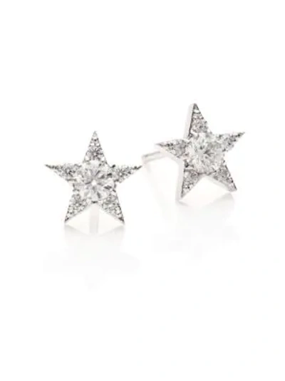 Shop Hearts On Fire Illa Diamond & 18k White Gold Cluster Earrings
