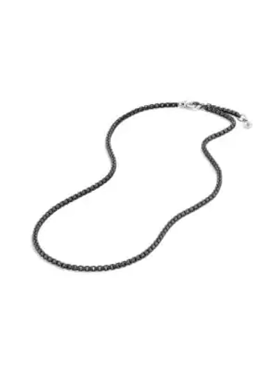 Shop David Yurman Women's Small Box Chain Necklace In Silver