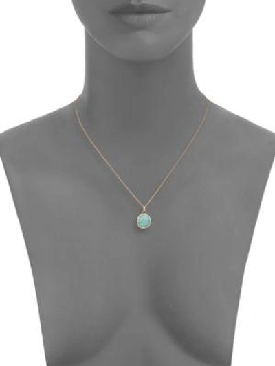 Shop Monica Vinader Siren Amazonite Pendant In Rose-amazonite