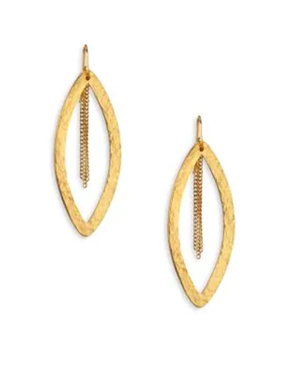 Shop Stephanie Kantis Paris Marquis & Tassel Drop Earrings In Gold