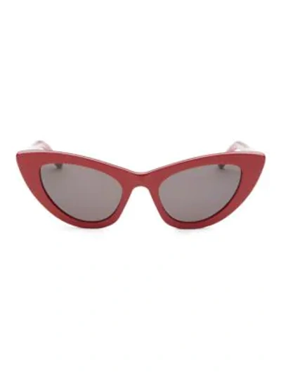 Shop Saint Laurent 52mm Red New Wave 213 Lily Sunglasses