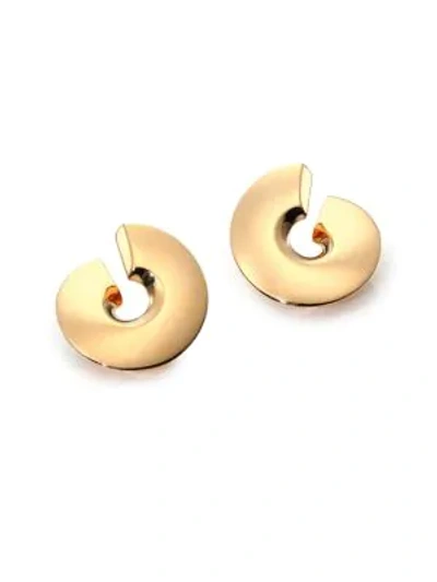 Shop Vhernier Verso 18k Rose Gold Clip-on Earrings
