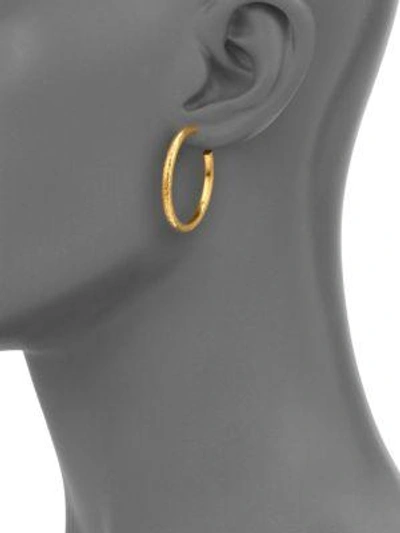Shop Gurhan Edifice 24k Yellow Gold Classic Hoop Earrings/1.25"
