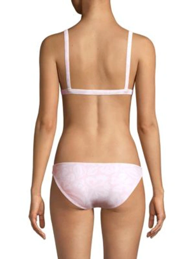 Shop Mikoh Swimwear Bali Triangle Bikini Top In Cloud Pink