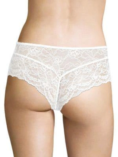 Shop Aubade Charme D'eden Lace Briefs In Clair De Rose