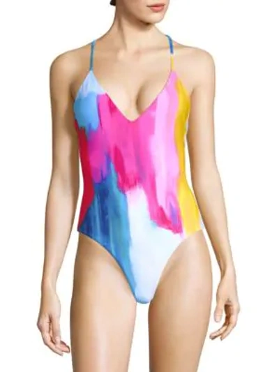 Shop Mara Hoffman One-piece Emma Swimsuit In Pink