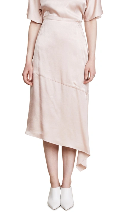 Shop Jenny Park Cecil Asymmetrical Skirt In Blush