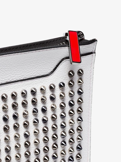 Shop Christian Louboutin 'skypouch' Clutch In White