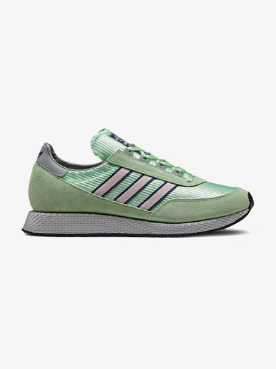 Shop Adidas Originals Adidas Green Glenbrook Spezial Suede Sneakers