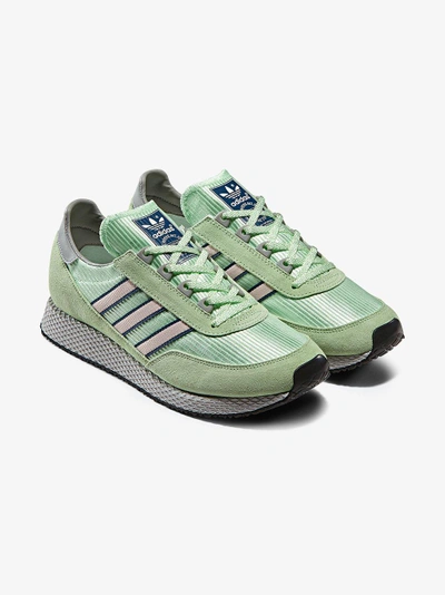 Shop Adidas Originals Adidas Green Glenbrook Spezial Suede Sneakers