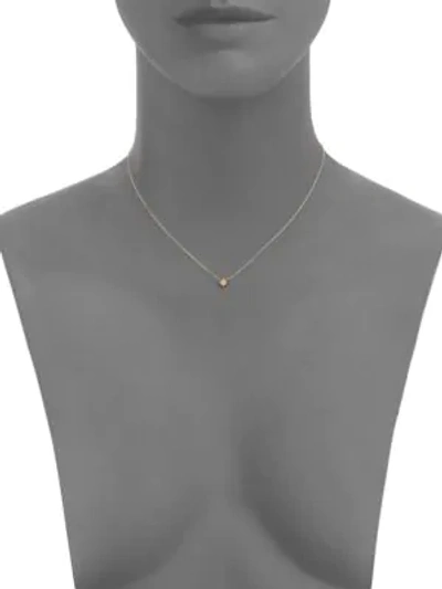 Shop Anzie Women's Micro Aztec North Star Diamond & Gold Necklace In Yellow Gold