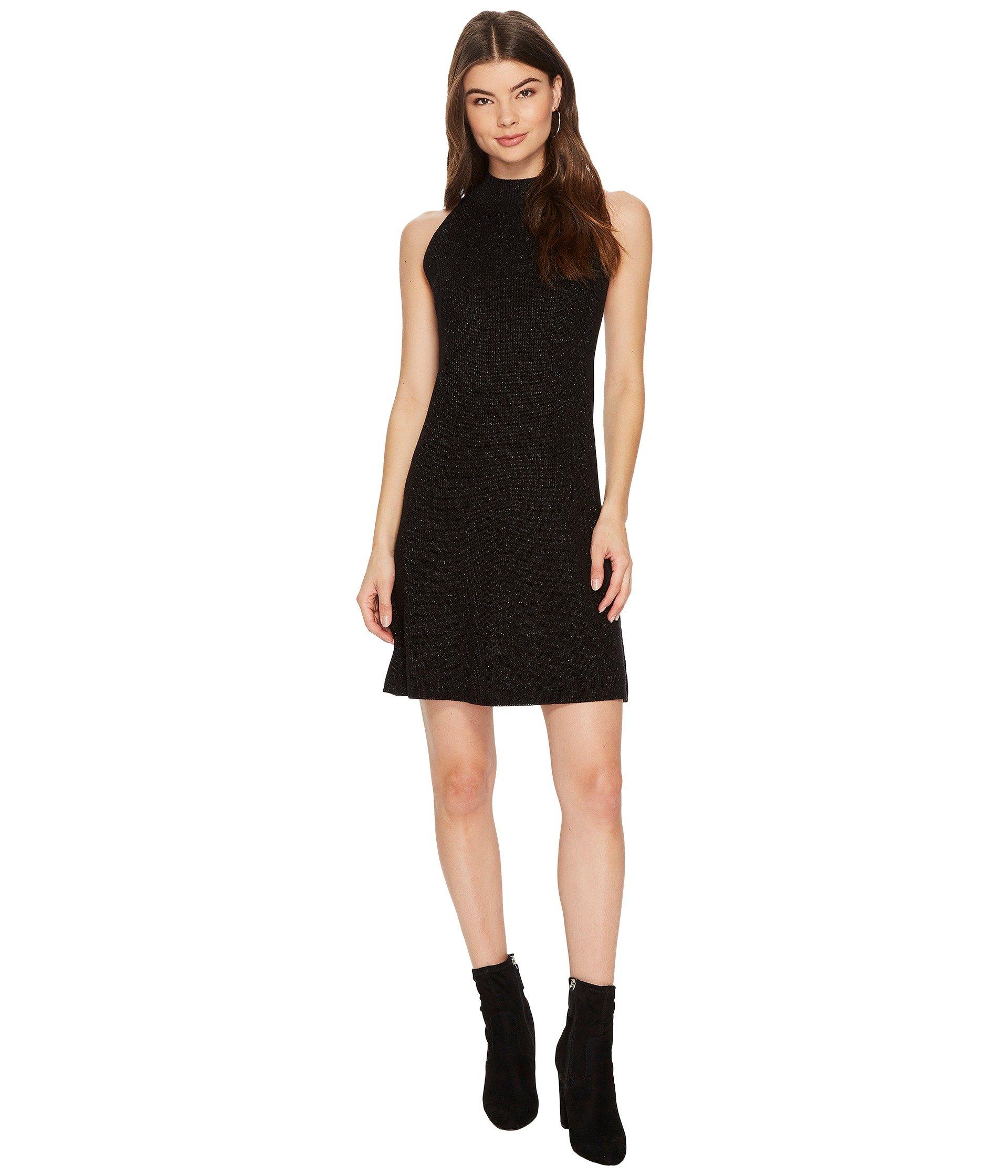 mock neck shift dress