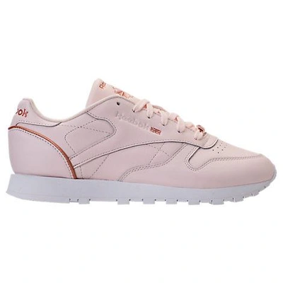 Shop Reebok Women's Classic Leather Hw Casual Shoes, Pink