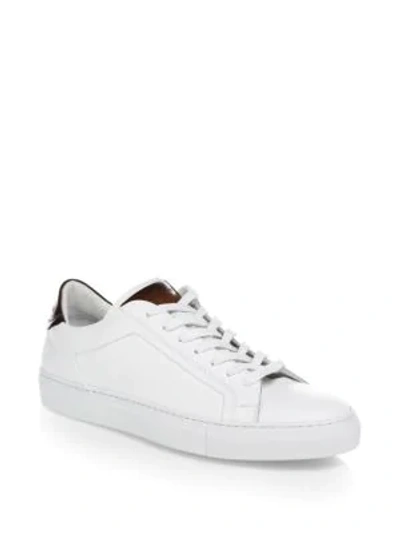 Shop To Boot New York Men's Leather Low-top Sneakers In Bianco Tan