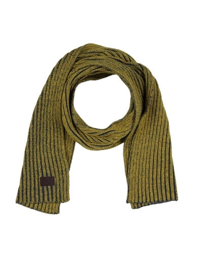 Shop Moschino Oblong Scarves In Yellow