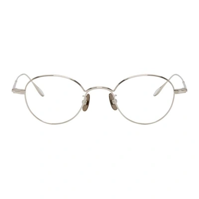 Shop Yuichi Toyama Silver Grunow Glasses In 03 Silver