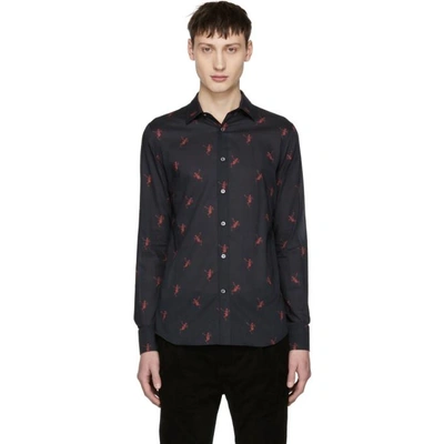 Shop Alexander Mcqueen Black All Over Dancing Skeleton Shirt