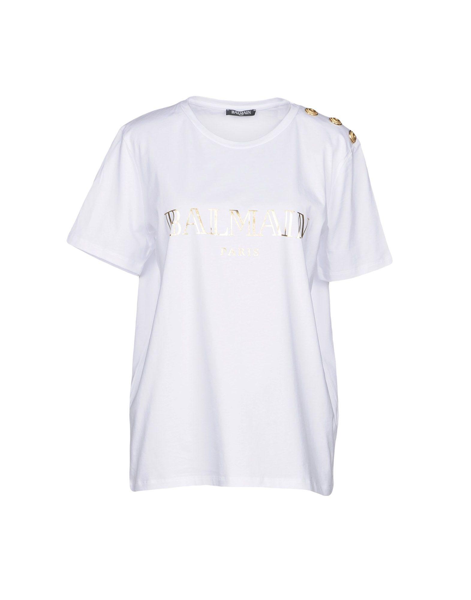 Balmain T-shirts In White | ModeSens